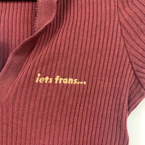 iets Fran’s Women's Ribbed Polo Mini Dress Urban Outfitters Size M NWT - Picture 2 of 10